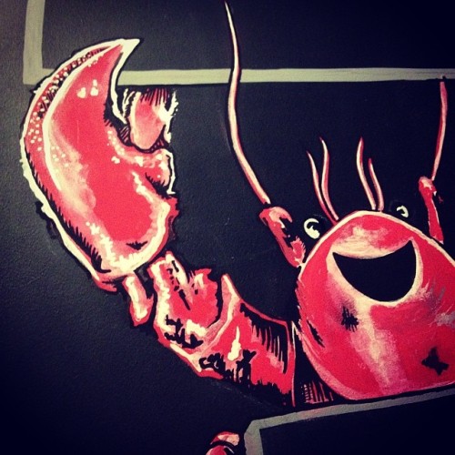 Happy lobster progress&hellip; #illustration #sign #lobster #signwriting