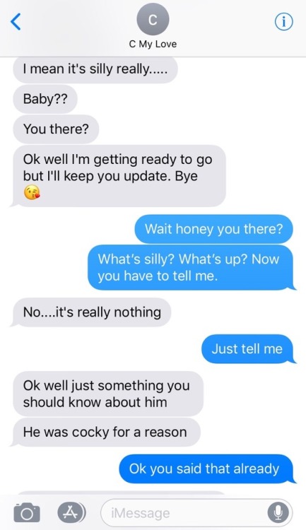 dfunny1985:  Wife went out with an ex last Friday night. She came home and gave me the details. Needless to say it was a great feeling she had seeing her ex and catching up