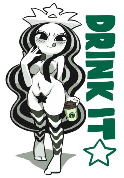 hentaioverl0ad:  I love @gashi45‘s Starbucks girl.