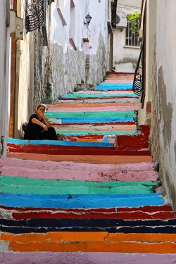 nuretmen:  Colorful Stairs. Kusadasi, Turkey,