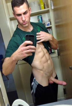 edcapitola:  OMG Dude - THANK YOU for showing us your amazing abs and jaw-dropping cock. I bet your sex partners NEVER for the feel of that thing. Follow me at https://edcapitola.tumblr.com