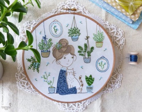 Embroidery Hoop Art Kit //TamarNahirYanai