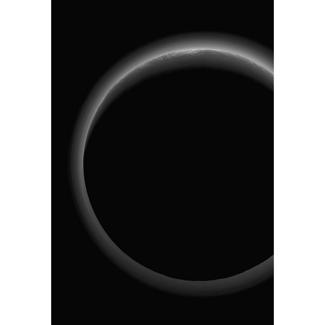 Pluto at Night #nasa #apod #dwarfplanet #pluto #outtersolarsystem #kuiperbelt #spacecraft