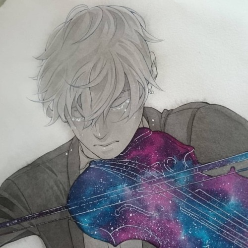 The first #galaxy orchestra #traditional #illustration for the #exhibition is done! =D #manga