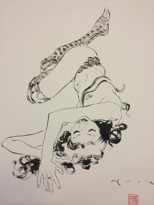 drdavidmrmack:  (Ink Drawing) David Mack: MUSE life drawings 2012-2014 Art Book KICKSTARTER Project https://www.kickstarter.com/projects/337503446/david-mack-muse-life-drawings-2012-2014 Century Guild Gallery is offering this book of my life drawings.
