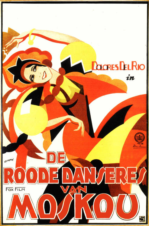 salesonfilm:  Dolly Rudeman (1902—1980) was a graphic designer, and the only Dutch woman to design film posters in the 1920s. Most of her work dates from the silent era to the early ’30s. See more of her work here.