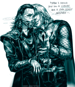 waveofchaos:  sarahrozen:  THOR X LOKI  …….I can’t. *_*  *&gt;0&lt;*