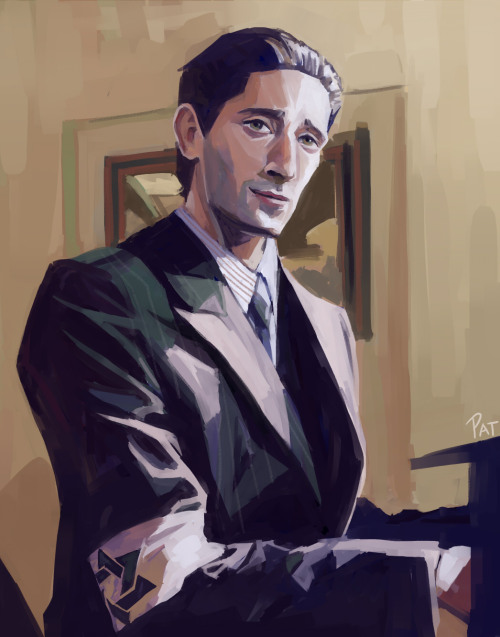 i saw the pianist last week. AMAZING. here’s a study from the movie.commissions | like this on