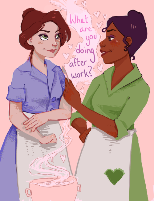 disneyfemslashcomics: Annie Hughes did not expect to develop feelings for her boss but with Tiana, f