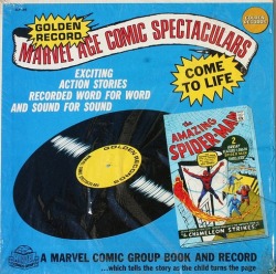 twentiethcenturykid:  STAX OF WAX! Golden Records Marvel Age Comic Spectaculars Book &amp; Record Circa 1966 The Amazing Spider-Man 