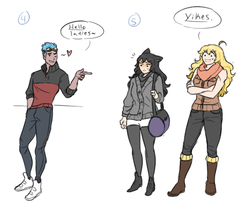 stream shenanigans part 1………………….. that one ice skating au….neptune is instructor weiss’s bf but hes a bad bfthen blake attacks, consoles weiss, and they skate off together as gfs while nep lays