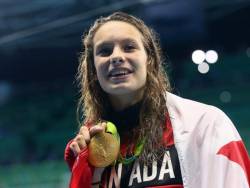 sixpenceee:  Penelope “Penny” Oleksiak is a Canadian competitive swimmer who specializes in the freestyle and butterfly events. She is 16 years and already has 4 medals. Congrats!