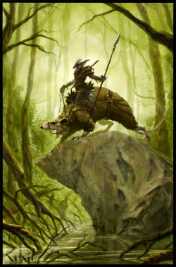 mundiinnobis:  Swamp-Grat Rider by m-hugo  
