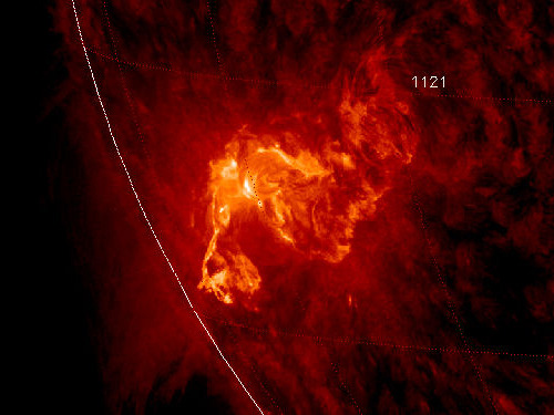 Sunspot 1121 Unleashes X-ray Flare by NASA Goddard Photo and Video