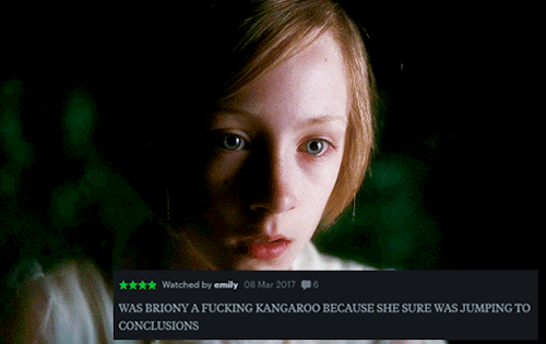 Atonement + Letterboxd Reviews