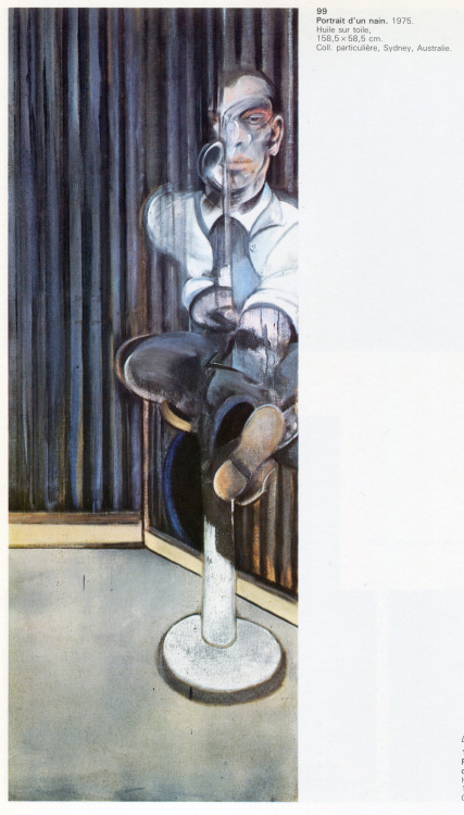 99 - Portrait d'un nain, 1975from Les Grands Maîtres de l'Art Contemporain: Francis Bacon published