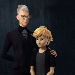 faith-xx-love:  redworld96:  A better look of Adrien’s portrait with his father   Wow. They look SOOOOOOOOO happy. 