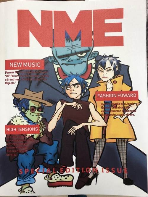 Here’s the final product of my Gorillaz magazine project! Thank you to the person who asked the 11th