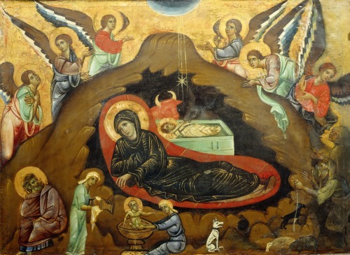 lionofchaeronea:Nativity, Guido da Siena, 1270s