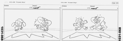 jeffliujeffliu:Some of my storyboards from Friend Ship