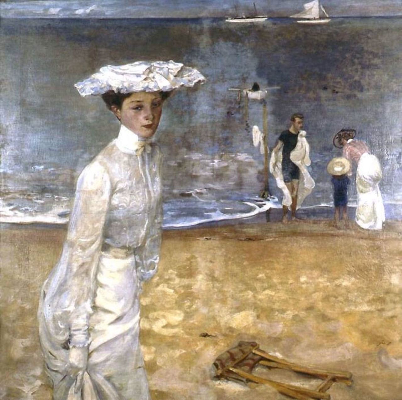 art-centric:  Raoul du Gardier 1871-1952  Sur la plage