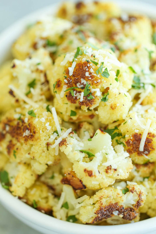 do-not-touch-my-food:  Roasted Garlic Cauliflower