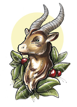 this-is-missfreya:  Horns and berries [finished