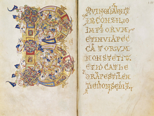 Breviarum monasticum according to the custom of the Benedictine order Abbazia di Montecassino, 1153.