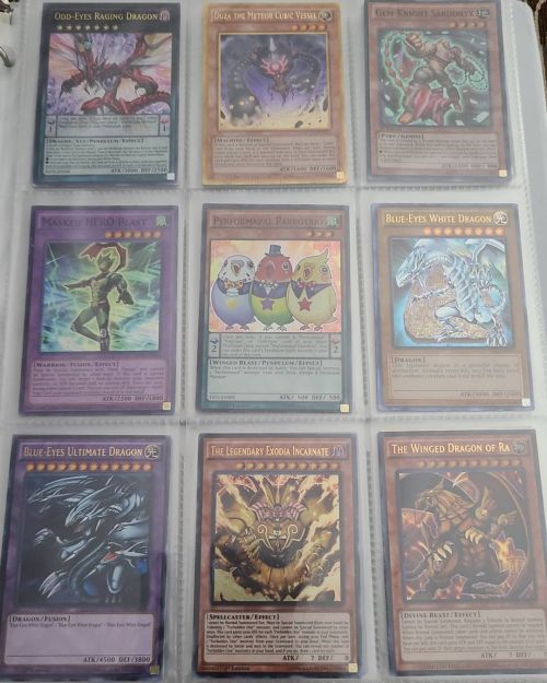 Found a bag of Yugioh cards at the thrift for $1.99. Sifted through them and found some decent ones.