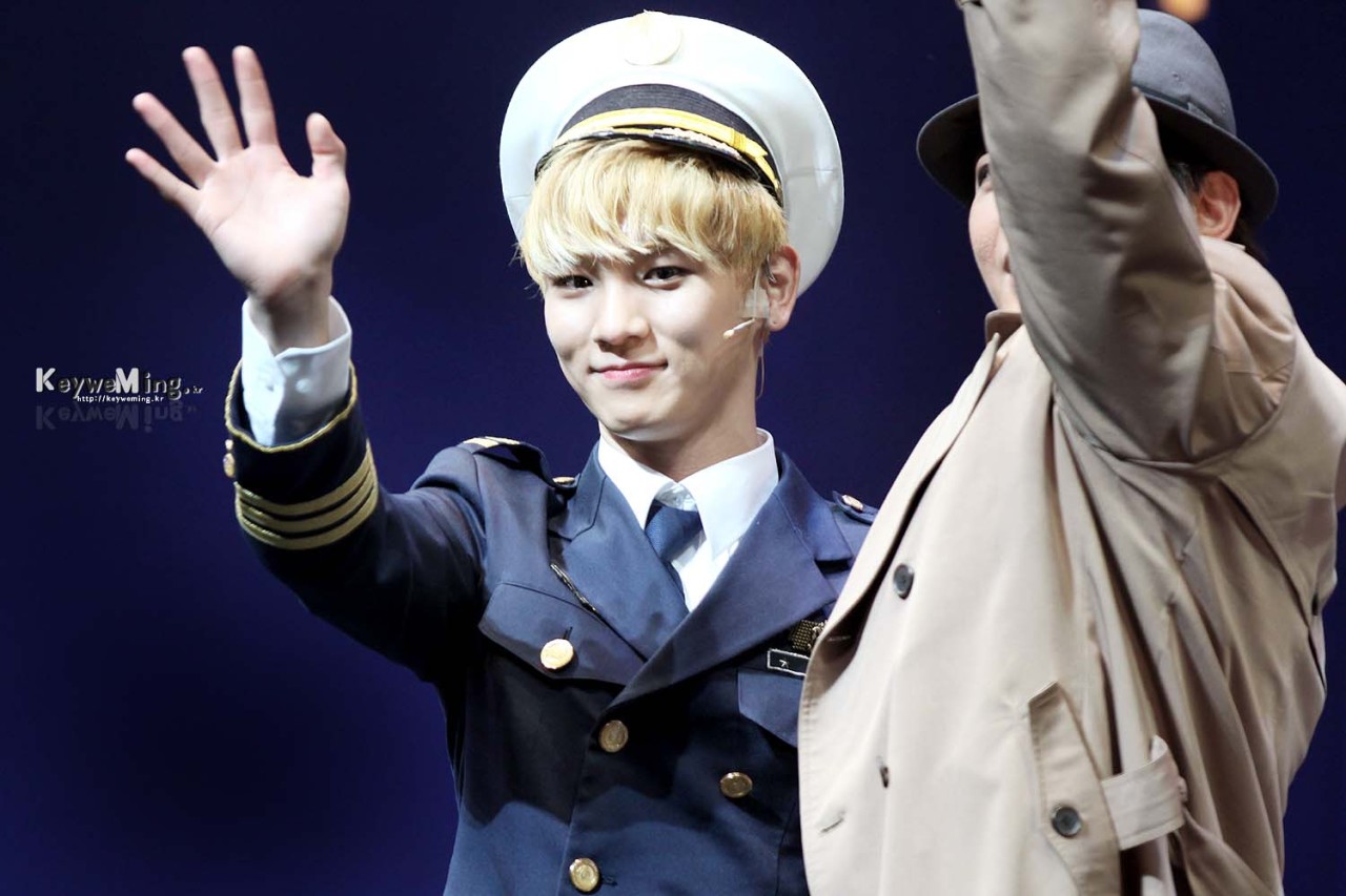 forevershiningshinee:  Lovely Captain FranKey - Catch Me If You Can Musical 121216 #10