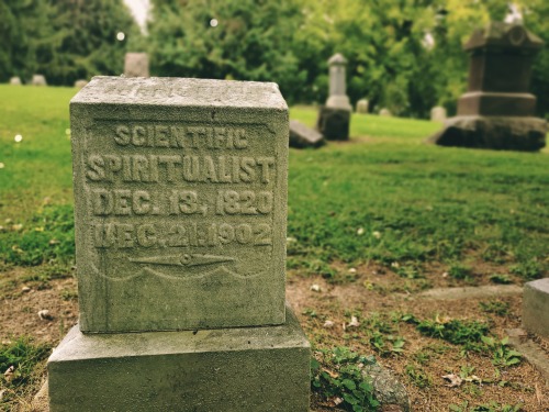 The grave of Morris Pratt, whose school of Spiritualism is believed by some to have left the entire 