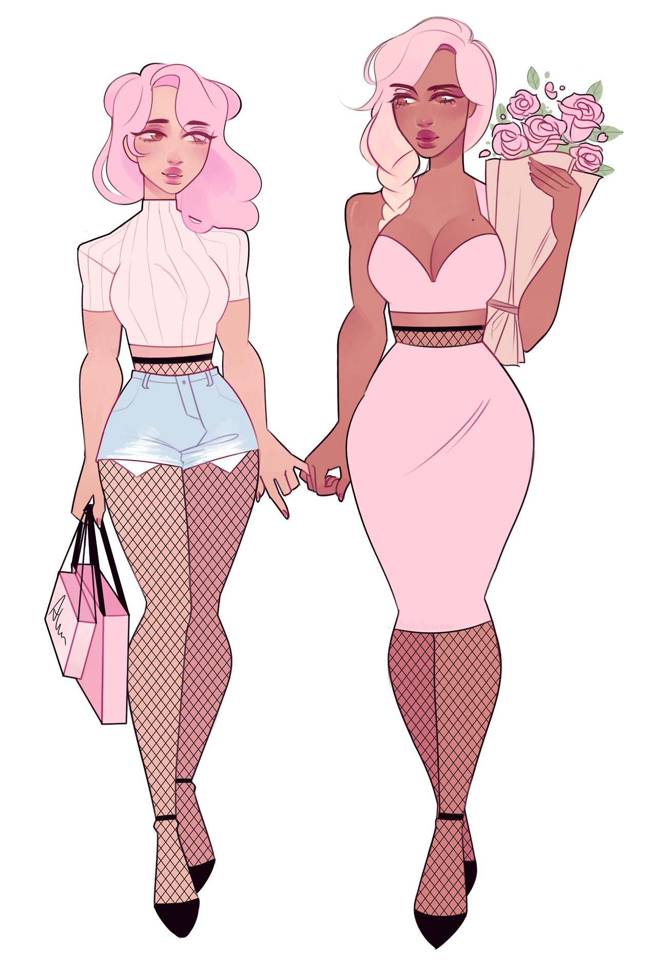 passerineart:  minnie and angie… ex girlfriends, best friends, lovers and destined