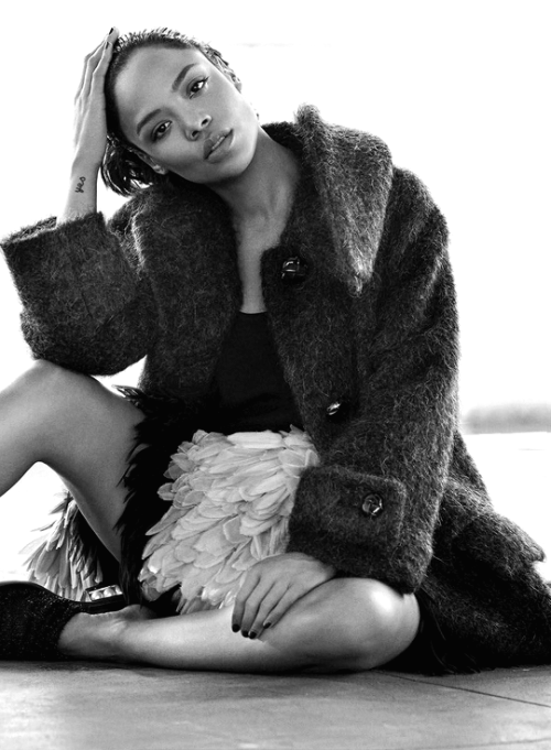 aquaymera:Tessa Thompson photographed by Nino Muñoz for ELLE (2017)