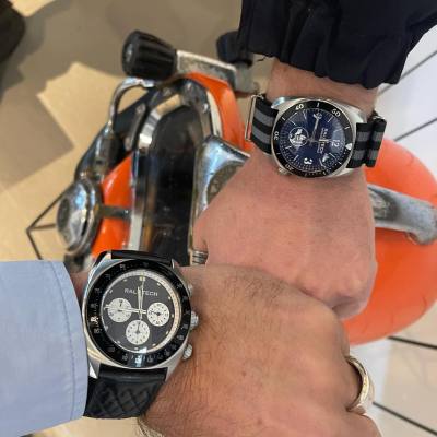 Instagram Repost

ralftech_official

When you meet good friends at RALF TECH showroom… Featuring WRV Automatic Chronograph Tachymètre and WRB Automatic for Paris “Fluviale” police unit. Wich one is your favorite?
.
#watch #watchaddict #montres #toolwatch [ #ralftech #monsoonalgear #divewatch #toolwatch #watch ]