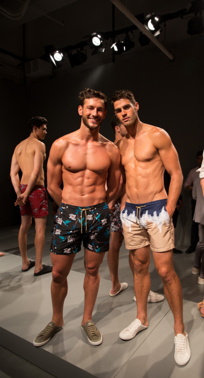 givemeguys: boyzoo:  Parker Gregory &amp; Chad White at Thorsun S/S 2016  *