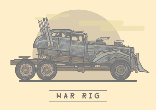 pixalry:  Mad Max: Fury Road Machines - Created by Stuart Shaw