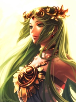 fandoms-females:  goddess_palutena_by_bellhenge ( The Mistresses of Gaming Finale - I see the light )  goddess~ &lt;3