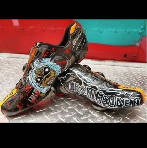 javi-ballestero: #ironmaiden #bikeshoes #shoes #cycling #desing #ciclismowww.instagram.com/p