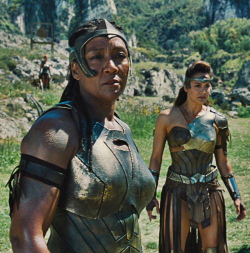 dcwomenofcolor: Ann Wolfe &amp; Samantha Jo as Artemis and Euboea respectively in Wonder Woman (