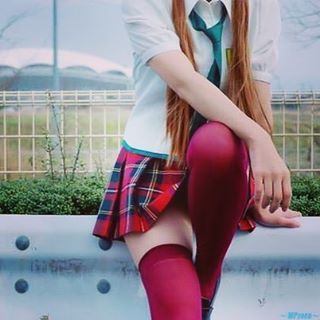 #makinamimari #evangelion #cosplay #anime #japan #zettairyouiki #stockings #medias #kneehighsocks #l