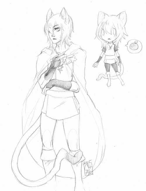 chazart:  Some referencelss drawing of Konoe from class 