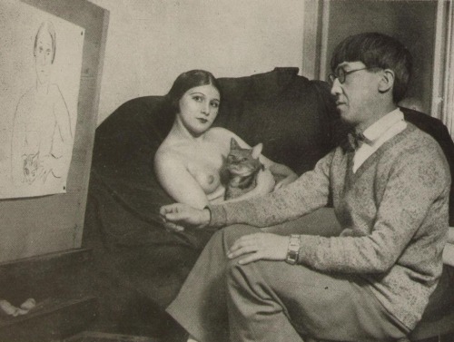 holdthisphoto: Foujita and model, 1931