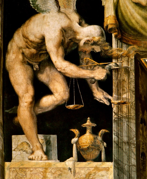 Francesco Salviati “L’Ange de la Justice” Palazzo Sacchetti, Roma.