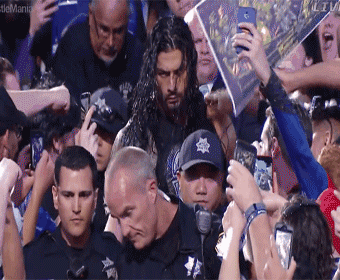 reigns-roman:  the people in the crowd fucking with roman were gross