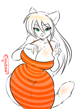 shizuerenai: Patron for Flafty Halloween stripes flatter her ^.^ Patreon ♥ Twitter  ;9