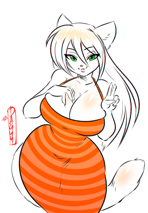 shizuerenai:  Patron for Flafty Halloween stripes flatter her ^.^Patreon ♥ Twitter