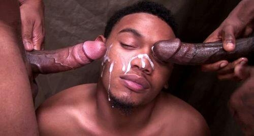 Gay black dick cum shot