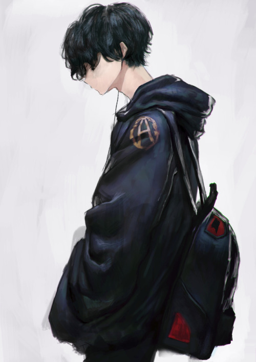 Anime Guy With Hoodie / 682x856 neko boy in hoodie by severedsmile ...