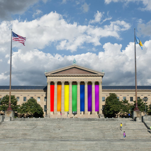 philamuseum:The Museum is flying rainbow banners in celebration of the Supreme Court’s decision on s