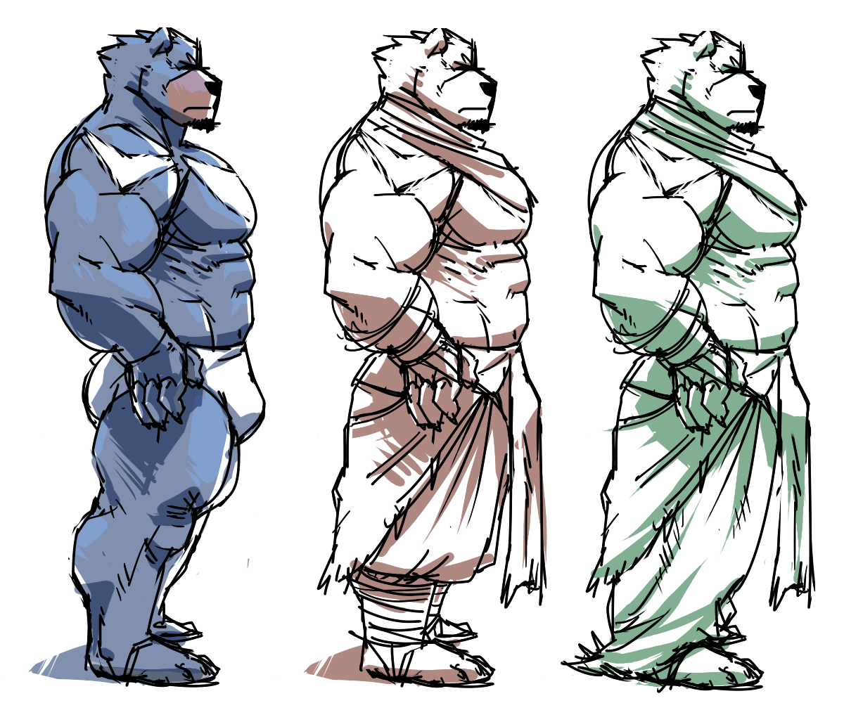 kumaclaw:I made these for no reason, really. but it was fun. My OC, Noir, in outfits